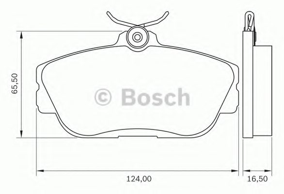 BOSCH 0 986 BB0 098 Brake Pad Set, disc brake
